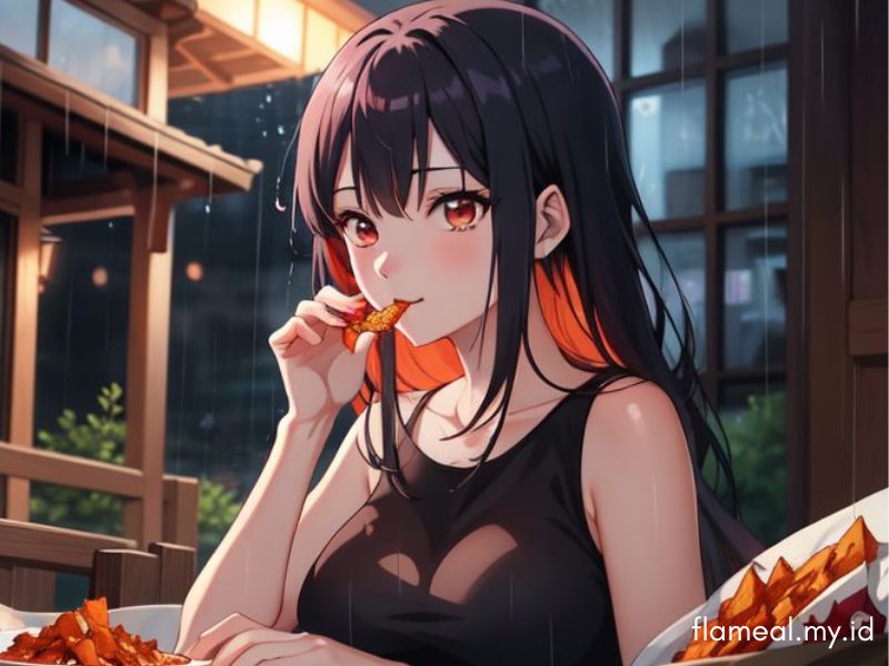 makananpedas-flameal cemilan pedas musim hujan